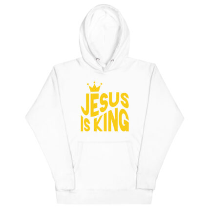 Jesus is King Yellow Unisex Hoodie