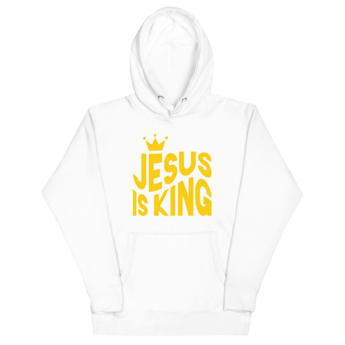 Jesus is King Yellow Unisex Hoodie