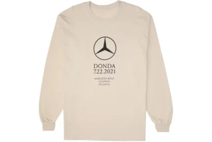 Kanye West Donda Atlanta Listening Event L/S T shirt Cream